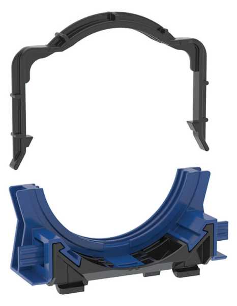 Geberit Rohrschelle für den WC-Anschlußbogen oder Anschlußstutzen, tiefenverstellbar